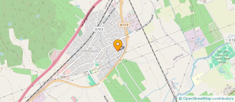 localisation de l'entreprise MONSIEUR PASCAL ROLAND  MILHAUD