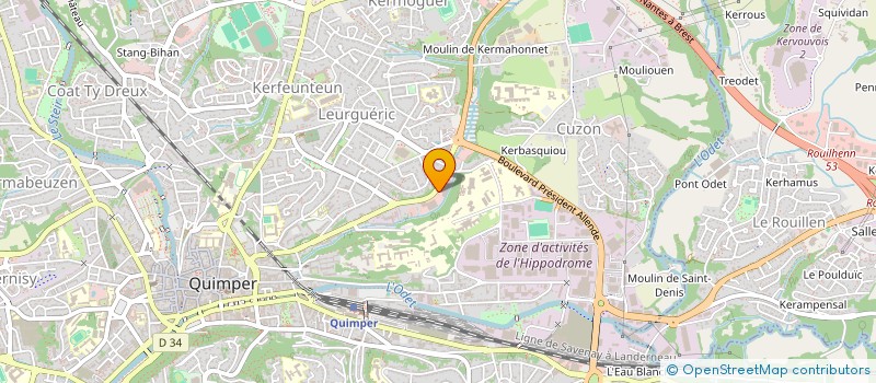 localisation de l'entreprise MONSIEUR PASCAL ROLLAND-JACOB  QUIMPER