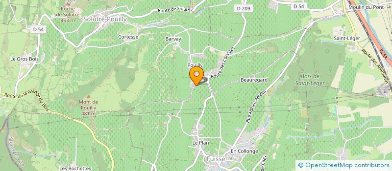 localisation de l'entreprise MONSIEUR PASCAL ROLLET  SOLUTRE-POUILLY