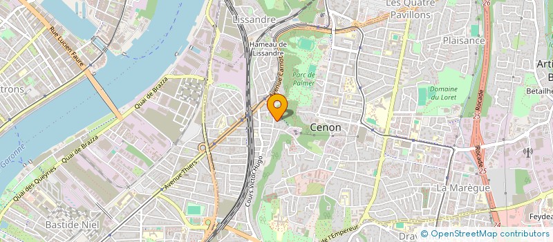 localisation de l'entreprise MONSIEUR PASCAL ROMAIN  CENON