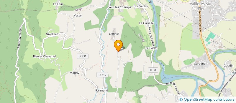 localisation de l'entreprise MONSIEUR PASCAL ROMAND  MOYE