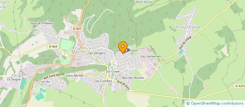 localisation de l'entreprise MONSIEUR PASCAL RONDOT  CERNAY-L'EGLISE