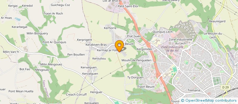 localisation de l'entreprise MONSIEUR PASCAL ROPARS  LA FOREST-LANDERNEAU