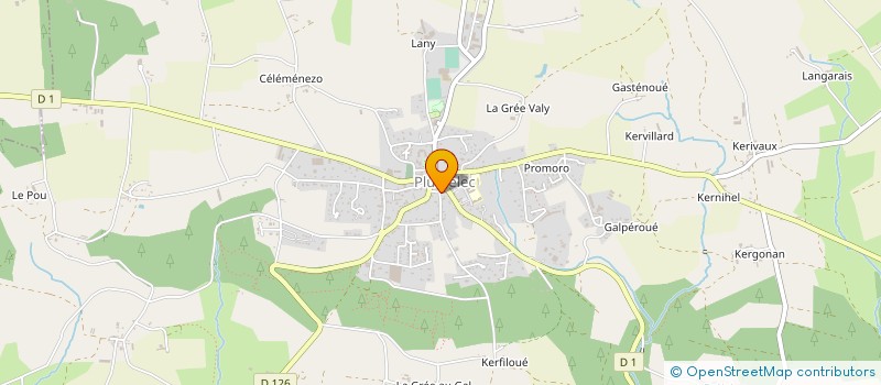 localisation de l'entreprise MONSIEUR PASCAL ROSELIER  PLUMELEC