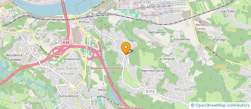 localisation de l'entreprise MONSIEUR PASCAL ROSSINI  MOUGUERRE