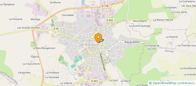 localisation de l'entreprise MONSIEUR PASCAL ROUBINET  LA GUERCHE-DE-BRETAGNE