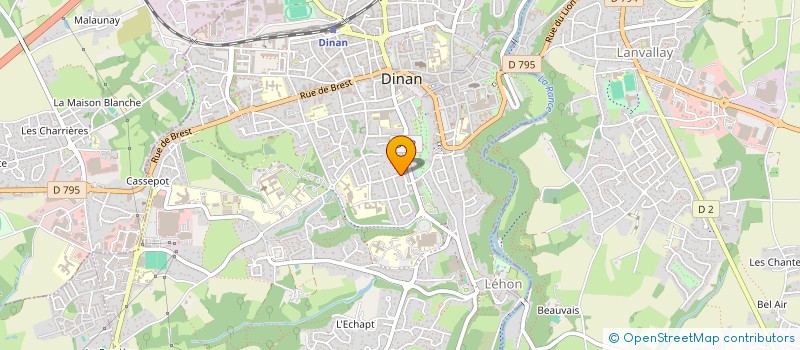 localisation de l'entreprise MONSIEUR PASCAL ROULAND à DINAN