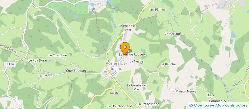 localisation de l'entreprise MONSIEUR PASCAL ROUMEGIERAS  ROSIERS-DE-JUILLAC