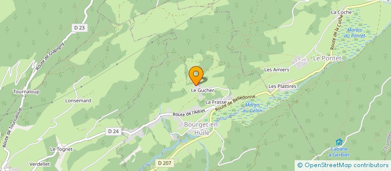 localisation de l'entreprise MONSIEUR PASCAL ROUPIOZ  BOURGET-EN-HUILE