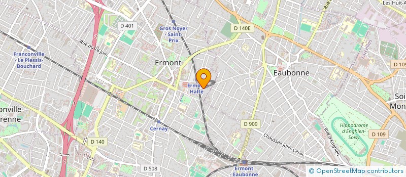 localisation de l'entreprise MONSIEUR PASCAL ROUSSEL  ERMONT