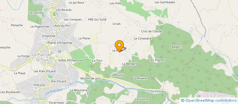 localisation de l'entreprise MONSIEUR PASCAL ROUSSEL à LE PLAN-DE-LA-TOUR