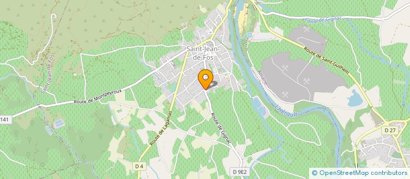 localisation de l'entreprise MONSIEUR PASCAL ROUSSEL  SAINT-JEAN-DE-FOS