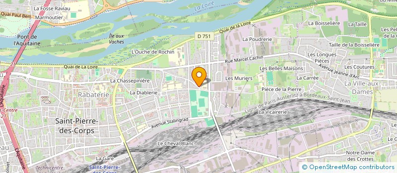 localisation de l'entreprise MONSIEUR PASCAL ROUSSEL  SAINT-PIERRE-DES-CORPS