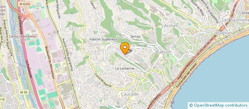 localisation de l'entreprise MONSIEUR PASCAL ROUSSON à NICE