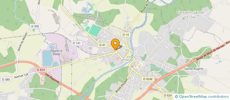 localisation de l'entreprise MONSIEUR PASCAL ROUSSY  TARTAS