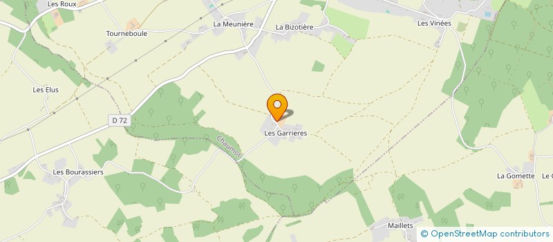 localisation de l'entreprise MONSIEUR PASCAL ROUX  CHAUMOT