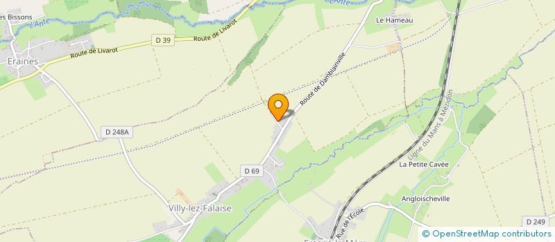 localisation de l'entreprise MONSIEUR PASCAL ROUX  VILLY-LEZ-FALAISE