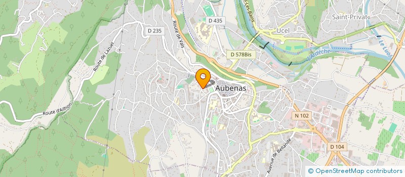 localisation de l'entreprise MONSIEUR PASCAL ROUX à AUBENAS