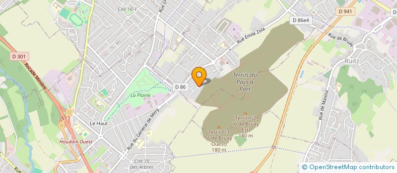 localisation de l'entreprise MONSIEUR PASCAL ROUZE  HAILLICOURT