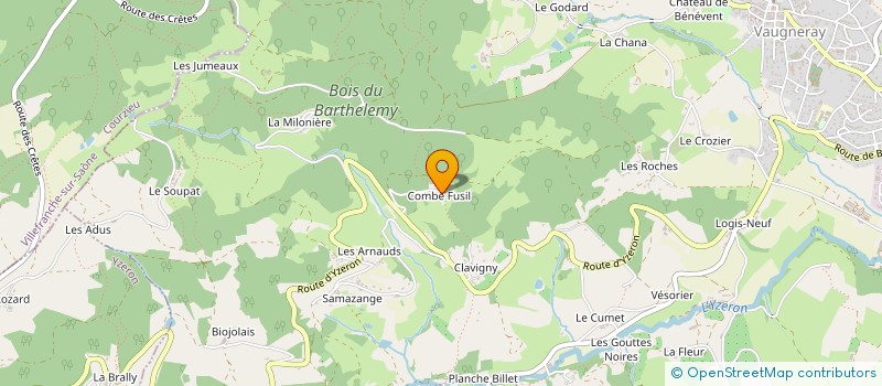 localisation de l'entreprise MONSIEUR PASCAL ROZIER à VAUGNERAY