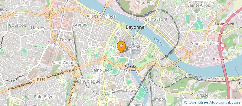 localisation de l'entreprise MONSIEUR PASCAL RUELLE à BAYONNE