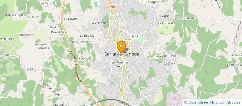 localisation de l'entreprise MONSIEUR PASCAL RUIZ à SARLAT-LA-CANEDA