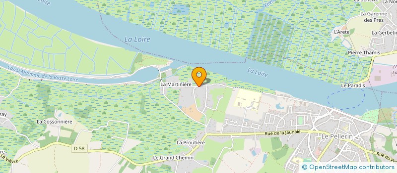 localisation de l'entreprise MONSIEUR PASCAL RUSCADE  LE PELLERIN