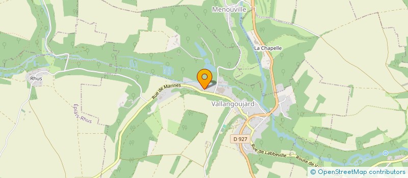 localisation de l'entreprise MONSIEUR PASCAL RUYSSCHAERT  VALLANGOUJARD