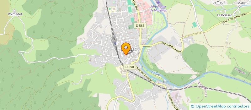 localisation de l'entreprise MONSIEUR PASCAL SABATIER  LANGEAC