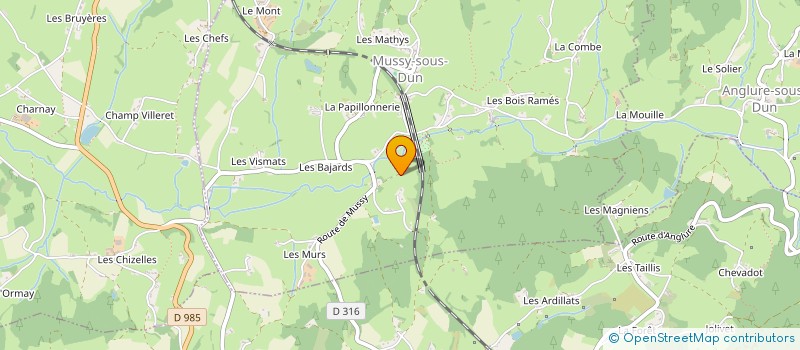 localisation de l'entreprise MONSIEUR PASCAL SABOTAVA  MUSSY-SOUS-DUN