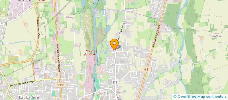 localisation de l'entreprise MONSIEUR PASCAL SAGNES  AUREILHAN