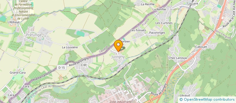 localisation de l'entreprise MONSIEUR PASCAL SAILLET  JUVIGNY