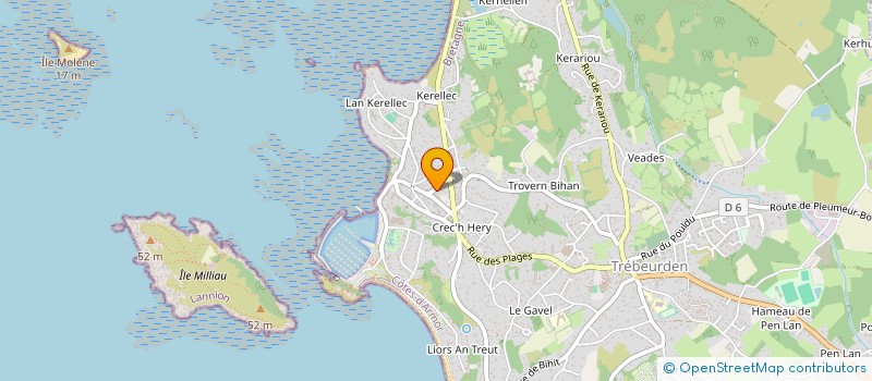 localisation de l'entreprise MONSIEUR PASCAL SALAUN  TREBEURDEN