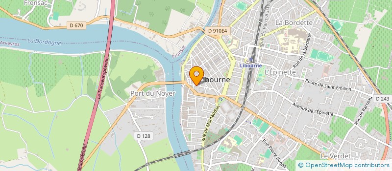 localisation de l'entreprise MONSIEUR PASCAL SALIN à LIBOURNE