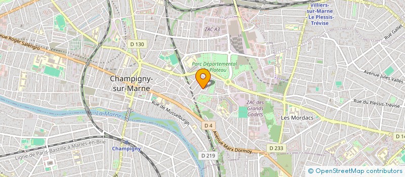 localisation de l'entreprise MONSIEUR PASCAL SANCHEZ  CHAMPIGNY-SUR-MARNE