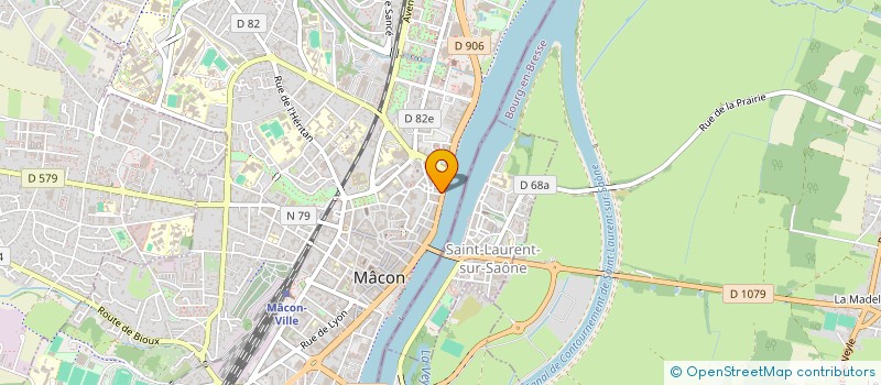 localisation de l'entreprise MONSIEUR PASCAL SANDRIN à MACON