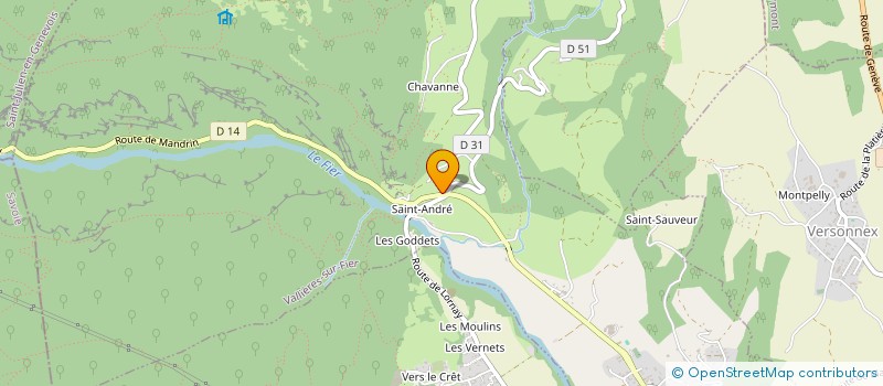 localisation de l'entreprise MONSIEUR PASCAL SANTERNE  VALLIERES-SUR-FIER