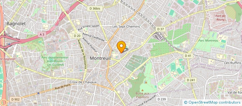 localisation de l'entreprise MONSIEUR PASCAL SARDABY à MONTREUIL