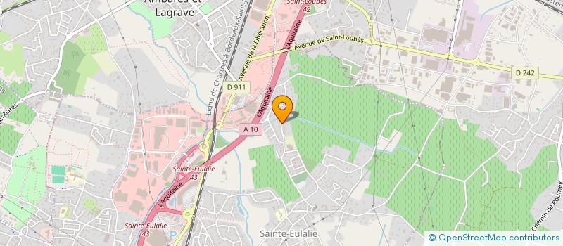 localisation de l'entreprise MONSIEUR PASCAL SARRAZIN  SAINTE-EULALIE