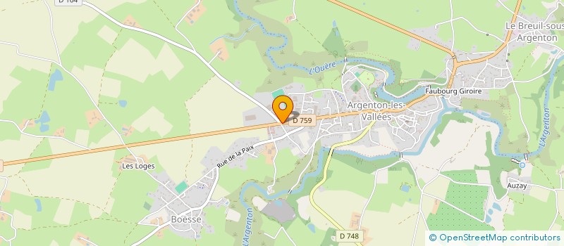 localisation de l'entreprise MONSIEUR PASCAL SAUVETRE  ARGENTONNAY