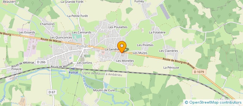 localisation de l'entreprise MONSIEUR PASCAL SAVOIE  POLLIAT