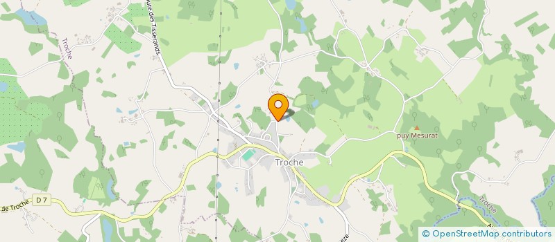 localisation de l'entreprise MONSIEUR PASCAL SEGERAL  TROCHE