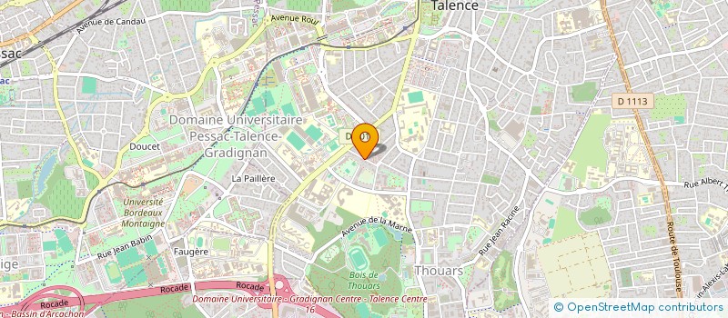 localisation de l'entreprise MONSIEUR PASCAL SEPEAU  TALENCE