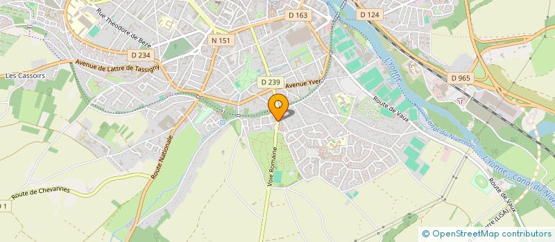 localisation de l'entreprise MONSIEUR PASCAL SEVIN  AUXERRE