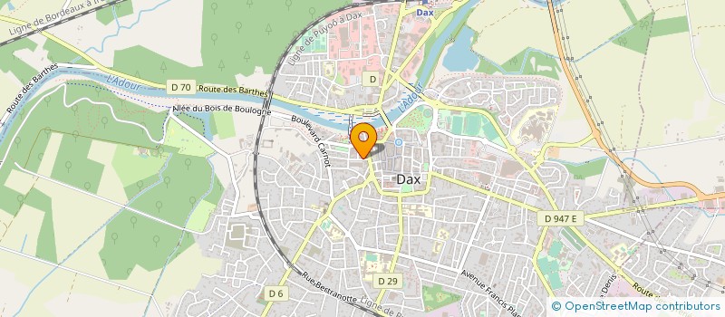 localisation de l'entreprise MONSIEUR PASCAL SIBE à DAX