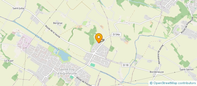 localisation de l'entreprise MONSIEUR PASCAL SICRE  SAINTE-FOY-D'AIGREFEUILLE