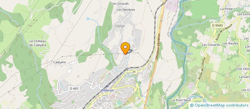 localisation de l'entreprise MONSIEUR PASCAL SIEGRIST  EMBRUN