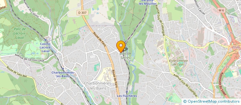 localisation de l'entreprise MONSIEUR PASCAL SIMON à CHARBONNIERES-LES-BAINS