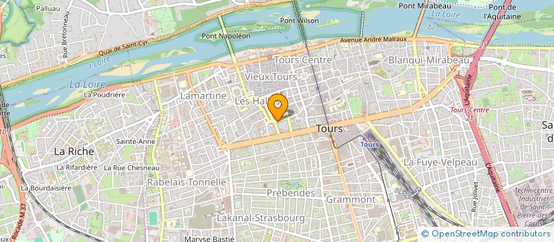 localisation de l'entreprise MONSIEUR PASCAL SIMONEAU  TOURS