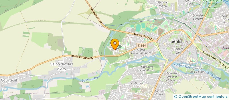 localisation de l'entreprise MONSIEUR PASCAL SIMONIN  SENLIS